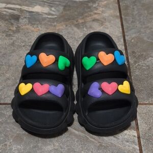 Colorful Heart Kids Sandals